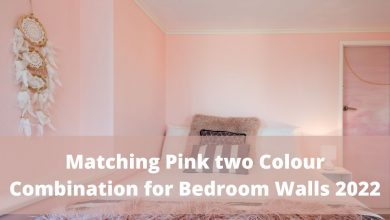 Matching Pink two Colour Combination for Bedroom Walls